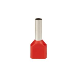 Terminal tipo tubular doble rojo 16AWG 1.5mm2 x 100und, TE1510, Starker