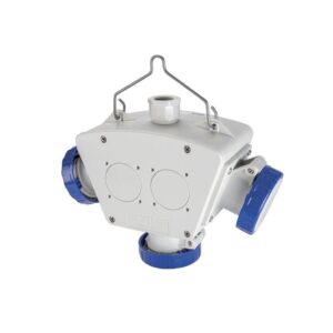 Adaptador múltiple tomacorriente IP66, 16A+T, 230V, 603.3505-062, Scame