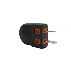 Enchufe plano negro 2P, 2014DN, Bticino