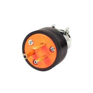 Enchufe de 2 hilos + T, caucho, 16A-220VAC, KBA-021, KBA