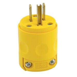 Enchufe 15A amarillo 2P+T 125V 2H14W0, 515PV, Leviton