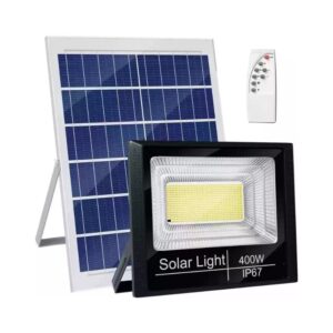 Luminaria Reflector Led + Panel Solar 400W, 100LM - 8000K, LUM-REFSOL-400W-100-80K, Swift