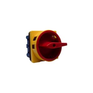 Interruptor Rotativo Off-On 3p (64x64mm) 32a, Amarillo/Rojo, LW30-32-300010