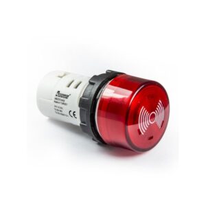 Alarma luminosa buzzer rojo 24VAC/DC IP20, MBZS024S, Emas