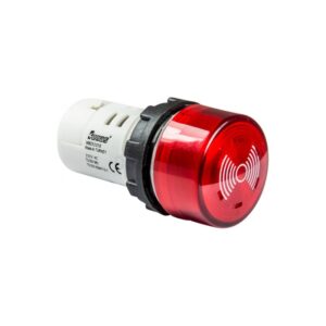 Alarma luminosa buzzer rojo 220V AC IP20, MBZS220S, Emas