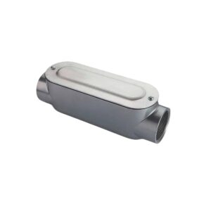Caja condulet de aluminio tipo C, 1/2", OC-2989-1, Rawelt