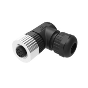 Conector M12 Acodado 4 Pines M12 Hembra, PB-M12A-04P-FF-SR7001, Degson