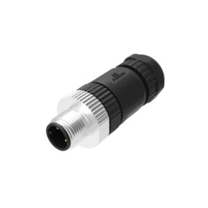 Conector M12 recto 4 pines macho, PB-M12A-04P-MM-SL7001, Degson