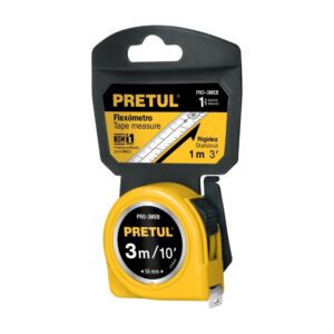 Wincha flexómetro 3M/10", 21605, PRO-3MEB, Pretul