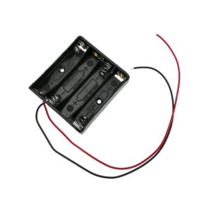 Portapilas plano para 4 pilas AAA 1.5V