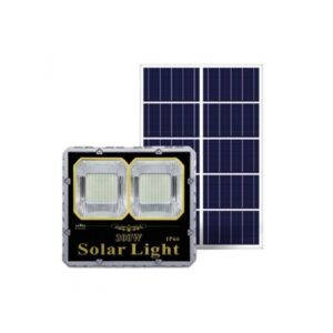 Reflector vía pública 300W con panel solar 6500K LP66, REF-VPSOL-300W-6500-IP65, Transline