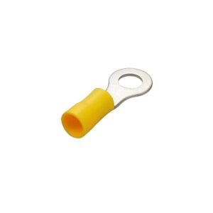 Terminal tipo ojal aislado 10-12AWG amarillo ojo 10", RV5.5-10