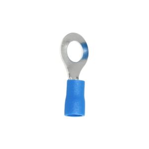 Terminal tipo ojal aislado azul 14-16AWG 2.5mm x 100und ojo 8mm2, RV2-8, Chhowder