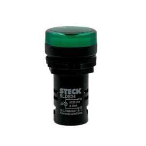 Luz piloto plástico verde 22.5mm 24VAC/VDC Led, SLDS242, Steck
