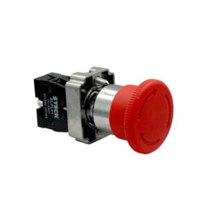 Pulsador Parada Emerg Hongo 30mm Rojo 22mm 1nc, SLMFN1R401