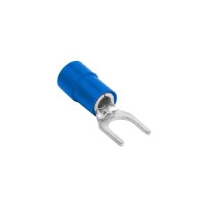 Terminal horquilla/uña aislado 3/16" 14-16AWG azul x 100und, SVL2-5, Atlantic