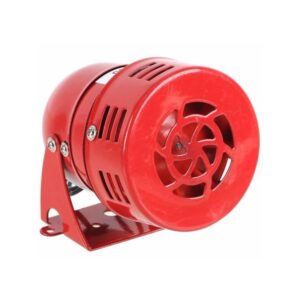 Sirena Motor De Viento Pequeño Rojo 50dbs 220vac, Metálico, TCZ-230