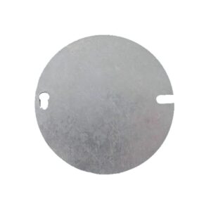 Tapa metálica hermética circular para caja condulet de aluminio circular
