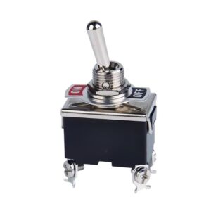 Switch codillo; de baquelita; con palanca; 4 pines; On-Off; 15A 250VAC, ZZ-TEN1221, Saiwen
