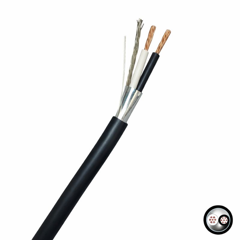 Cable de instrumentación apantallado 1x2x18AWG 300V 90°C libre de halógeno UL x metro lineal Ramcro MAS0105HEEXN-UL13
