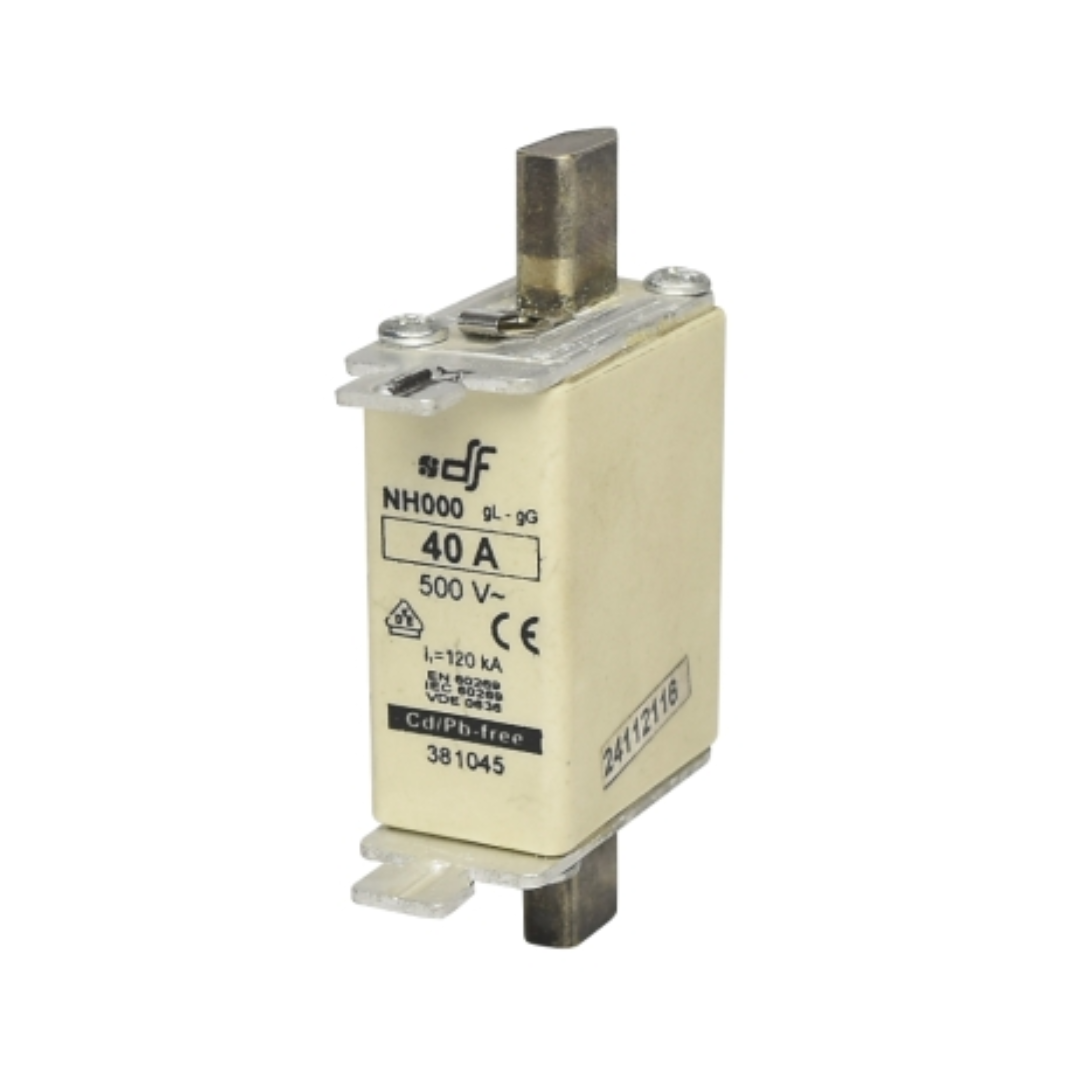 Cartuchos Fusibles NH Fuse Links 40A 500V Gb, 381045, DF ELECTRIC