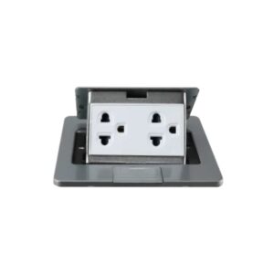 Tomacorriente doble universal  2P+T (piso/mesa), TDP-1222, Swift