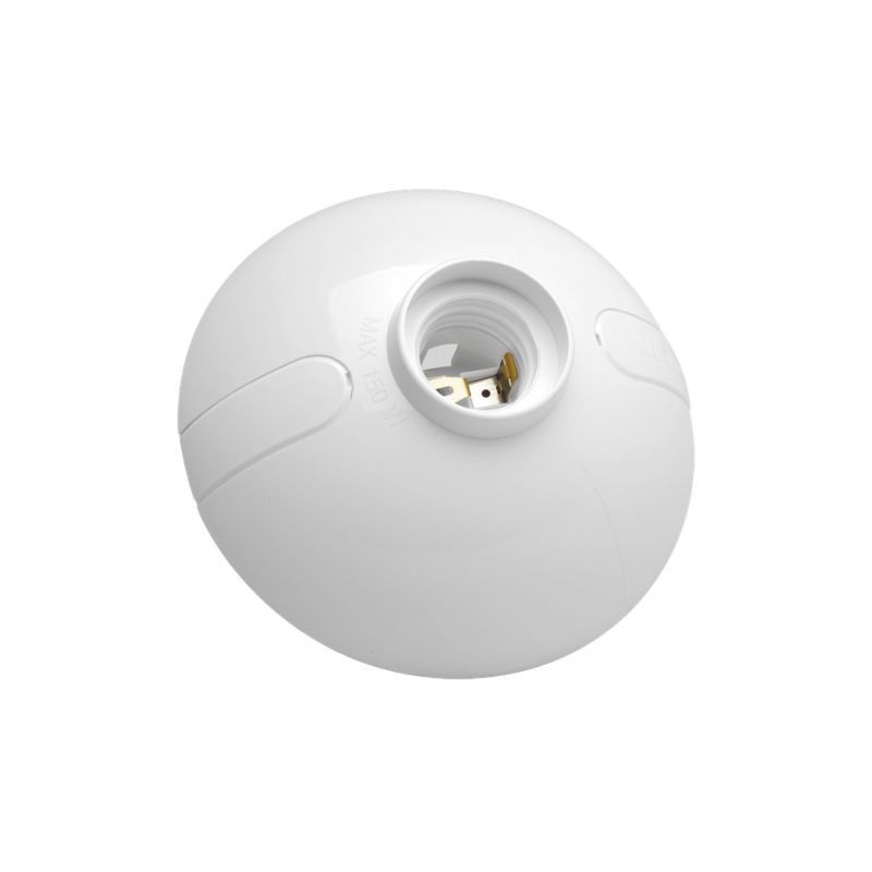 Wall Socket E27 Oval Blanco [Max 150w] 250V P218, ATLANTIC LIGHTING