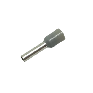 Terminal Tipo Tubular Simple Aislado 4mm2 Gris X 100und, E4012, CNHOWDER